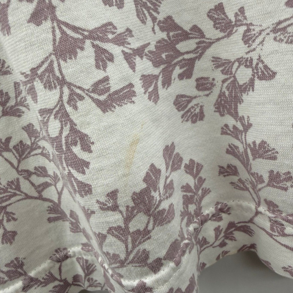 FLAWED Garnett hill floral print pajama set organic cotton size m Asian wrap - Picture 12 of 12